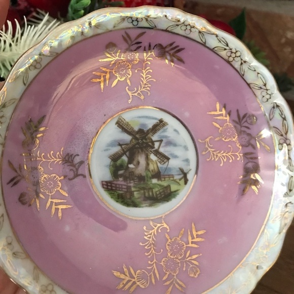 Rare Vintage Victorian Pink Tea Cup Saucer Set - Picture 5 of 7